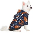 thumbnail image 2 of Gaeub Vintage Blue Fox Family Dog Hoodie Sweatshirts Warm Dog Clothes for Small Dogs,Puppy and Cat Costume-X-Large, 2 of 7