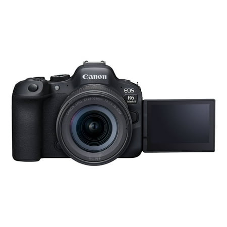 Canon - EOS R6 Mark II Mirrorless Camera with RF 24-105mm f/4L IS USM Lens - Black