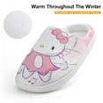 thumbnail image 4 of Kids Slippers Hello Kitty House Slippers Warm Soft Plush Slipper Anti-Slip Winter Fluffy House Shoes for Boys Girls, 4 of 7