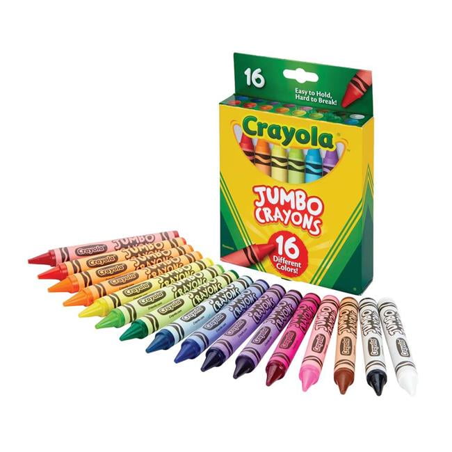 Crayola BIN5203903 Jumbo Crayons, 16 Color Set Set of 3 Walmart Canada