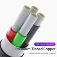 thumbnail image 4 of Sidaley Cable USB tipo C 5A para Mate 30 P30 P20 Pro Lite, de carga rápida USBC tipo C, Cable de USB-C Type7 NO7, 4 of 6
