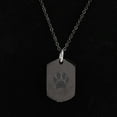 thumbnail image 1 of Memorial Jewelry, Prayer Practical Footprint Pattern Necklace, Meanful Gift For Lover, 1 of 8
