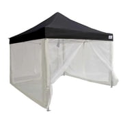 Impact Canopy 10x10 Pop Up Canopy Tent, Mesh Sidewalls, Screen Room, Steel Frame, Gazebo Enclosure, Black