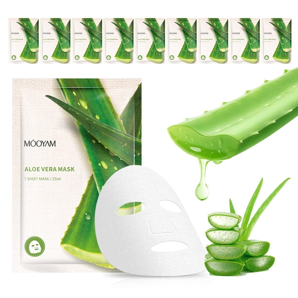Mascarilla facial GUOYAOLIFU Aloe Vera hidratante 25 ml para mujer