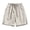Khaki, variant on Men's Casual Shorts Summer Comfortable Drawstring Pocket Elastic Waist Shorts Olive Green