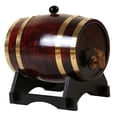 thumbnail image 4 of Retro 3L / 1.5L  Storage Brewing Port Dispensador de Almacenamiento Cerveza con Soporte para Decoración Del Del Hotel de Vino retro 3L yotijar Barril de vino de roble de 1 pieza, 4 of 10