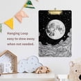 thumbnail image 4 of FORMRS Acrylic Clipboard with Low Profile Clip Standard A4 Letter Size, 12.5" x 9", Black Moon, 4 of 8