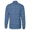 thumbnail image 3 of Men's-Cutter & Buck  Navy Nashville SC Traverse Stretch Eco Camo Print Quarter-Zip Pullover Top, 3 of 3