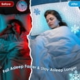 thumbnail image 4 of Queen Size Set of 2 Shredded Memory Foam Cooling Pillows, Two-Sided Adjustable Firm or Soft, Gel-Infused for Neck and Shoulder Support, 4 of 6