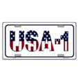 thumbnail image 1 of USA 1 Metal License Plate, 1 of 1