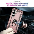 thumbnail image 5 of Decase Compatible with Samsung Galaxy S25+ 2025 Case+1-Pack Tempered Screen Protector, Military Grade Drop Protection Cover with 360° Rotating Kickstand, Heavy Duty Shockproof Phone Case,Rosegold, 5 of 7