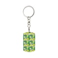 thumbnail image 2 of Uemuo Cartoon Koala Bear and Leaf Pattern Rectangular Metal Keychain - Durable, Stylish, and Personalized Key Ring for Men and Women,Engraved Keychain,Gift Slim Sturdy Keychain, 2 of 7