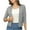 Gray Jacket for Women, variant on jtjvou Cropped Cardigan Sweater for Women 3/4 Sleeve Elegant Womens Shrugs Open Front Short Cardigans for Dresses Gray L