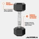thumbnail image 2 of Mancuerna Hexagonal Altera  Acero Forro de Neopreno 5 Lbs, 2 of 6