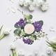 thumbnail image 4 of Guirnalda de Hortensias para Velas | Corona Floral Artificial de Plástico para Velas Cilíndricas y En Lata | Decoración de Mesa En Blanco, Rosa y Azul | Centro de Mesa para Fiestas | Decoración para, 4 of 6