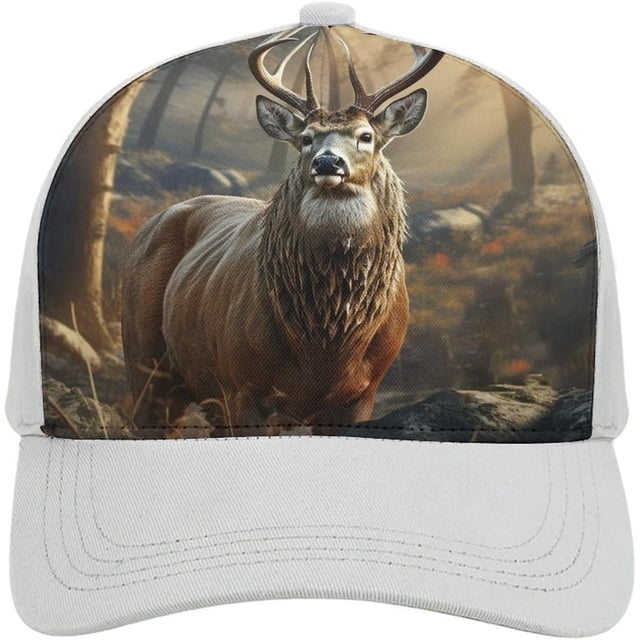 Deer Hunting Season Baseball Cap Classic Golf Cap Soft Dad Hat Multicolor Adjustable Low Profile Hat Unisex