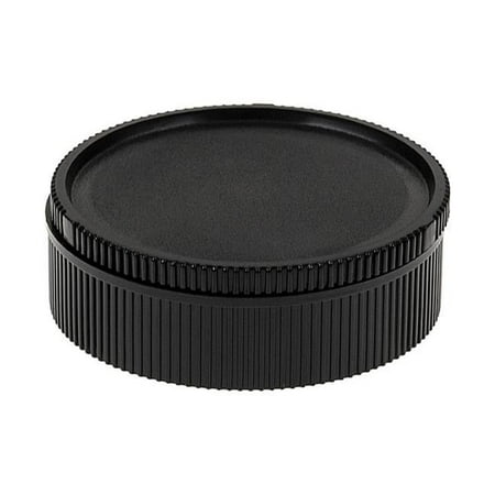 Fotodiox Cap-Set-LR-BLK Camera Body & Rear Lens Cap Set for Leica Camera & Lens Black