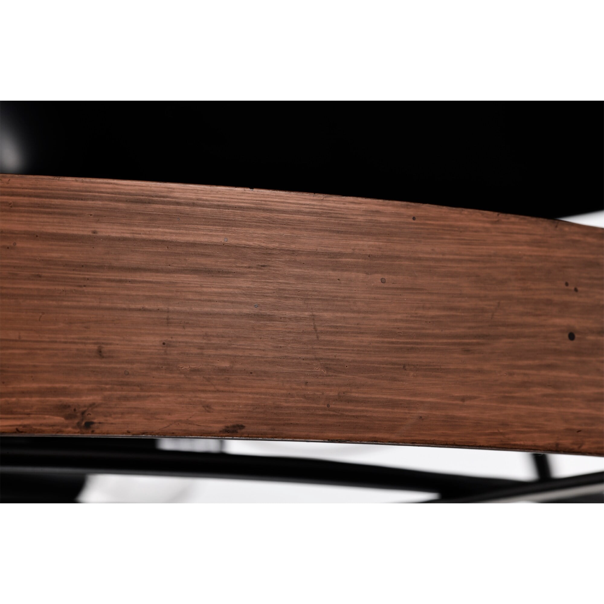 Isla 26 in. 6-Light Indoor Matte Black and Brown Faux Wood Grain Finish Ceiling Fan with Light Kit
