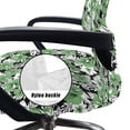 thumbnail image 5 of HELLHERO Hibiscus Flower Print Office Chairs Cover Stretchable Seat Cushion Protector Dustproof Rotating Chair Cover Green, 5 of 7