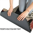 thumbnail image 3 of Red Mushroom Skull Black Pattern Hot Yoga Mat Towel Non Slip for Hot Yoga - Quick-Drying Yoga Mat Cover with 4 Corner Pockets with Travel Bag - Hot Yoga Towel Non Slip 70"x26", 3 of 6