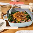 thumbnail image 5 of Beautiful 5-in-1, 12" x 12" Detachable Electric Skillet with EverGood™ Ceramic Nonstick Coating, Hydrangea by Drew Barrymore, 5 of 14