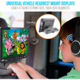 Pyle Portable 9.4" Car Headrest DVD TV Player with Wireless Headphones (2 Pack)