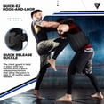 thumbnail image 6 of RDX Chest Guard, MMA Kickboxing Muay Thai Boxing Body Protector, Sparring Training Heavy Punching, KARA Adjustable Strike Shield, Martial Arts Upper Body Ribs Protection Pad, Taekwondo Vest, 6 of 9