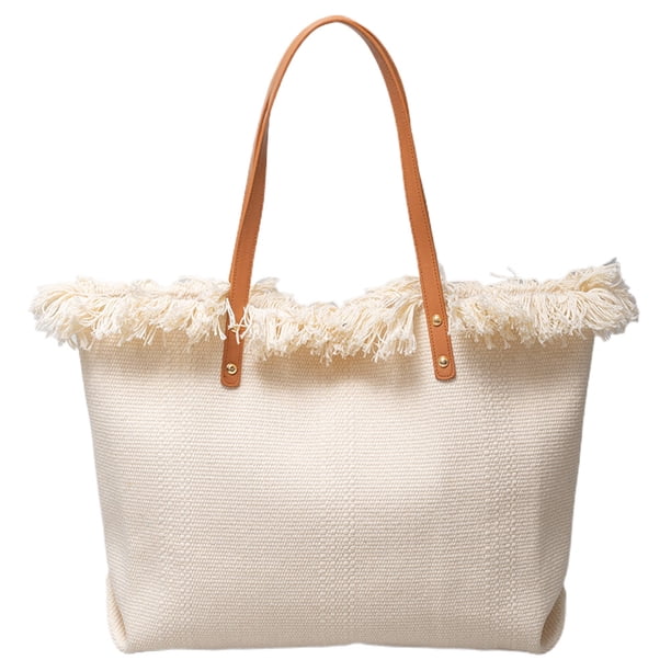Bolso hombro Likrtyny con Borla lona Gran capacidad