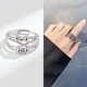 thumbnail image 3 of Anillo apilable hecho a mano de regalo ajustable abierto, anillos de pulgar para nudillos para regalo de mujeres y hombres, 6 piezas, 3 of 3