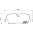 thumbnail image 2 of Brembo 05-09 Land Rover LR3/06-09 Range Rover Rear Premium Low-Met OE Equivalent Pad, 2 of 4