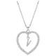 thumbnail image 1 of Collar para mujer, joyería para mujer, collar con colgante para mujer, joyería con alfabeto, collar con corazón para amantes, regalos, collar de aleación, 1 of 3