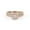 Rose Gold, variant on Half Eternity Halo Solitaire Bridal Set Ring for Women, 0.80 Carat (ctw) Round Cut Lab Grown Diamond Engagement Wedding Ring In 14K Rose Gold Over Sterling Silver F-G-H, SI Quality -7.5