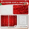 thumbnail image 3 of Christmas Kitchen Curtains Snowflakes Window Short Tier Curtains Over Sink Set of 2, Xmas Red Winter Kitchen Decor 26" x 36", 3 of 7