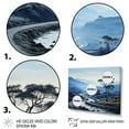 thumbnail image 3 of Designart "Endless Journey Meandering Blue Road III" Landscapes Floater Framed Wall Art Living Room, 3 of 7