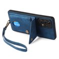 thumbnail image 7 of Nalacover for Samsung A53 5G, Slim Case Wallet with Credit Card Holder, Back Flip Premium Leather Magnetic Clasp Kickstand Wirst Hand Strap Shockproof Cover for Samsung Galaxy A53 5G, Blue, 7 of 7
