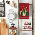 thumbnail image 3 of Christmas Kitchen Towels with Xmas Tree and Snowflake Pattern, Towels Set of 2, 15.7x23.6 Inch Decorative Cleaning Cloths, 3 of 5
