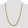 thumbnail image 2 of 14K Yellow Gold 5.00mm Semi-solid Diamond Cut Wheat Chain 26 Inch, 2 of 6