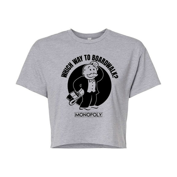 Monopoly - In This Economy - Juniors Cropped Graphic T-Shirt