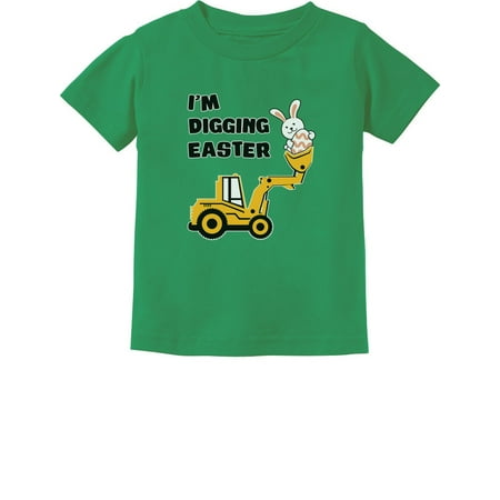 

Tstars Boys Unisex Easter Holiday Shirts I m Digging Easter Tractor Kids Happy Easter Party Shirts Easter Gifts for Boy Toddler Infant Kids T Shirt