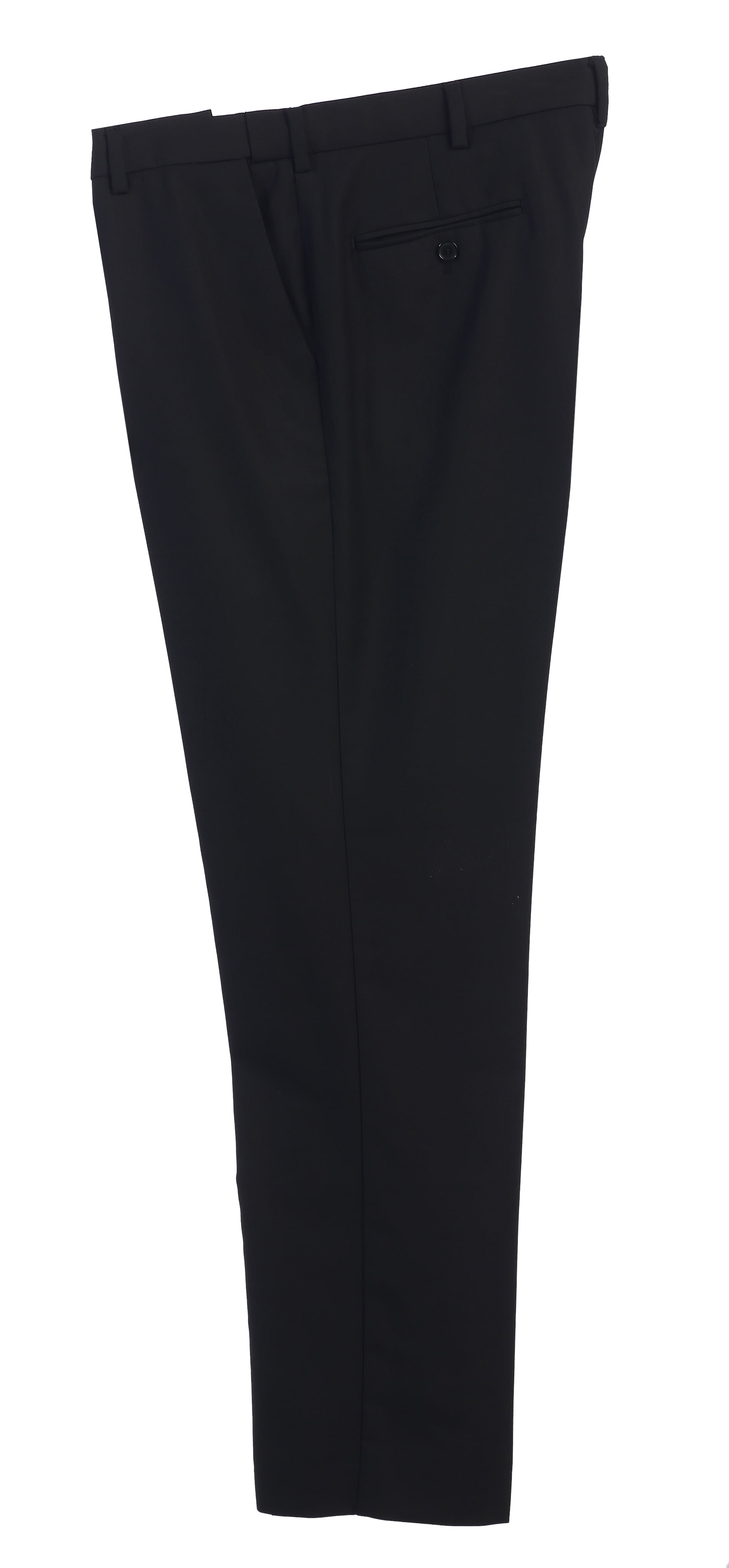 Mens Black Expandable Waist Dress Pants - Pleated Front  Large Sizes main image 1