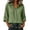 *Army Green, variant on Women's Cotton-Linen Button Down Blouse , Ladies' 3/4 Sleeve Collared Top , Casual Summer Shirts For Women,Black,S-2XL
