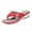 Red, variant on Women Orthopedic Flip Flop Sandals Summer Wide Width Slip on Slides Low Wedges Heel Thong Sandals with Arch Support Casual Slippers Black 42