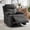 Dark Grey, variant on GEEYOO Manual Swivel Rocker Recliner Chair with Side Pockets,Small Recliner Chair for Small Spaces,Upholstered Linen Fabric Glider Nursery Chair for Living Room,Dark Grey