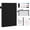 Black, variant on AGM A5 Soft Leather Grey Notebook with Three Pens, Dry Erase Board and Eraser White Board Notebook Pencil Case