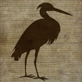 thumbnail image 2 of Albert, Beth 26x26 Black Ornate Wood Framed with Double Matting Museum Art Print Titled - Heron, 2 of 4