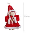 thumbnail image 3 of Colgante de Muñeco de punto de franela Fiudx Navidad Muñeco de barba blanca Decoración de puerta ventana chimenea, 3 of 6