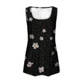 thumbnail image 4 of Womens Tank Tops Oversize Fashion Floral Print Shirts Summer Loose T-shirt Sleeveless Vest Round Neck Loose Casual Blouses Top, 4 of 5