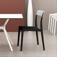 thumbnail image 6 of Luxury Commercial Living 33" Black Refined Patio Dining Chair, 6 of 7