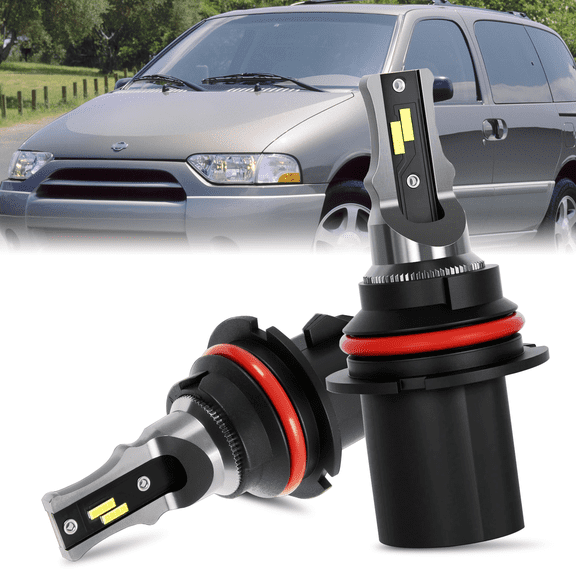 For Nissan Quest 1996 1997 1998 1999 2000 2001 2002 LED Headlight Bulbs 9007 HB5 High and Low Beam 2pcs