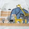 thumbnail image 4 of GYRATEDREAM Toddler Boy Tees Summer Clothes Cotton Casual Graphic Short Sleeve Crewneck Animal Print T-Shirt Top for 5Y White, 4 of 9